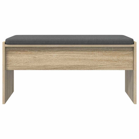 vidaXL Hall Bench with Cushion Sonoma Oak 80 x 38 x 46 cm