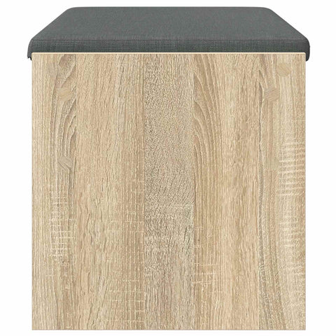 vidaXL Hall Bench with Cushion Sonoma Oak 80 x 38 x 46 cm