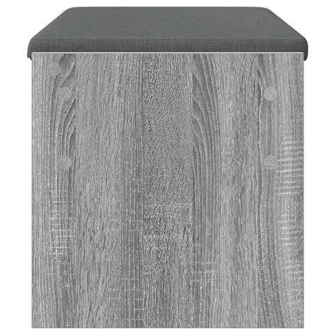 vidaXL Hall Bench with Cushion Grey Sonoma 80 x 38 x 46 cm