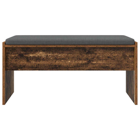 vidaXL Hall Bench with Cushion Old Wood 80 x 38 x 46 cm