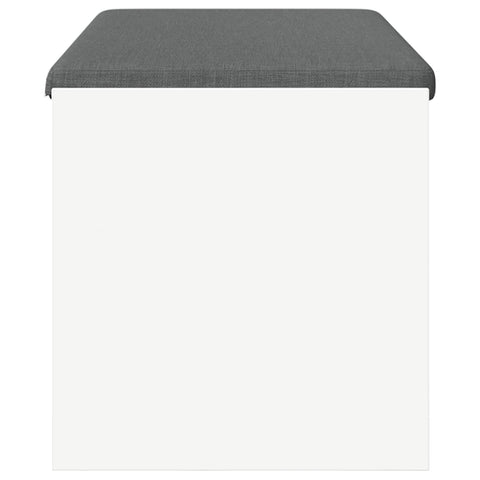 vidaXL Hall Bench with Cushion White 100 x 38 x 46 cm