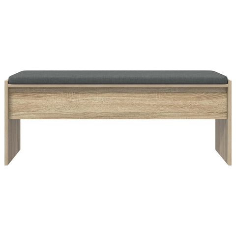 vidaXL Hall Bench with Cushion Sonoma Oak 100 x 38 x 46 cm