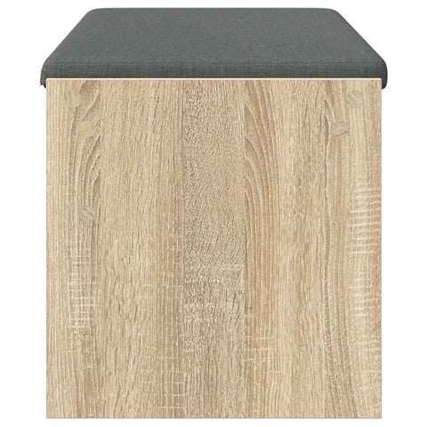vidaXL Hall Bench with Cushion Sonoma Oak 100 x 38 x 46 cm