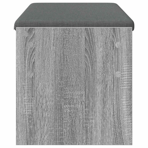 vidaXL Hall Bench with Cushion Grey Sonoma 103 x 38 x 40 cm