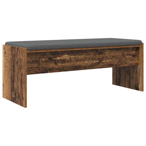 vidaXL Hall Bench with Cushion Old Wood 100 x 38 x 46 cm