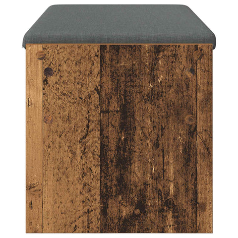 vidaXL Hall Bench with Cushion Old Wood 100 x 38 x 46 cm