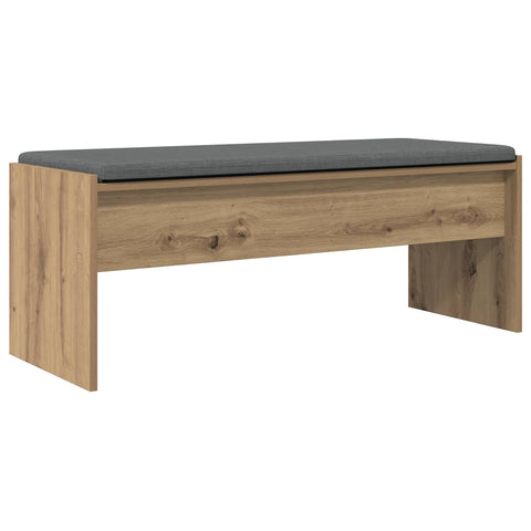 vidaXL Hall Bench with Cushion Artisan Oak 100 x 38 x 46 cm