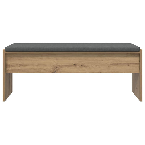 vidaXL Hall Bench with Cushion Artisan Oak 100 x 38 x 46 cm