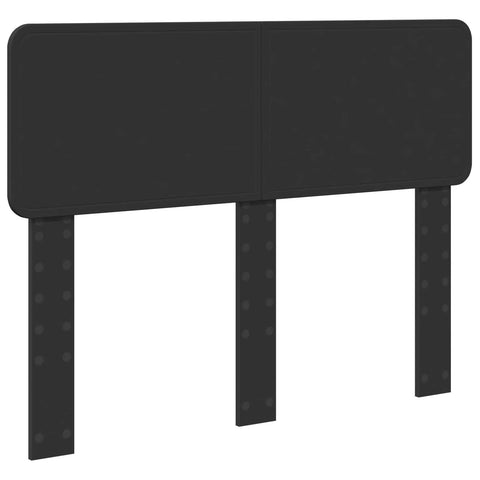 vidaXL Bed Frame with Headboard Black 135 x 190 cm Engineered Wood