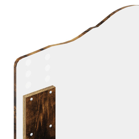 vidaXL Bed Frame with Drawer Smoked Oak 75 x 190 cm Engineered Wood