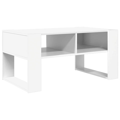 vidaXL Coffee Table with Storage White 92 x 53 x 45 cm Engineered Wood