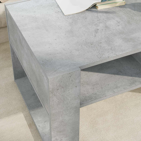 vidaXL Coffee Table Concrete Grey 92 x 53 x 45 cm Engineered Wood