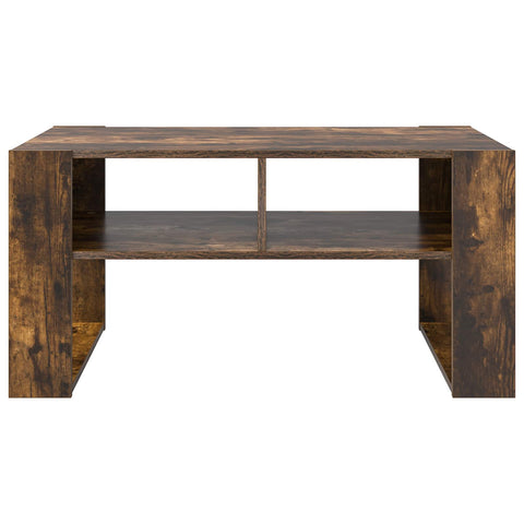vidaXL Coffee Table Smoked Oak 92 x 53 x 45 cm Engineered Wood