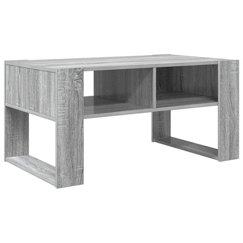 vidaXL Coffee Table Grey Sonoma 92 x 53 x 45 cm Engineered Wood
