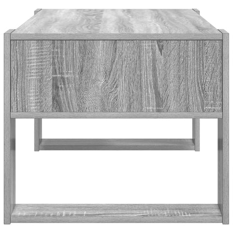 vidaXL Coffee Table Grey Sonoma 92 x 53 x 45 cm Engineered Wood