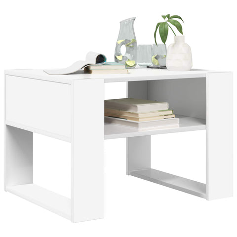 vidaXL Coffee Table with Storage White 66 x 53 x 45 cm Engineered Wood