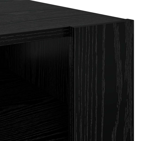 vidaXL Coffee Table Black Oak 66 x 53 x 45 cm Engineered Wood