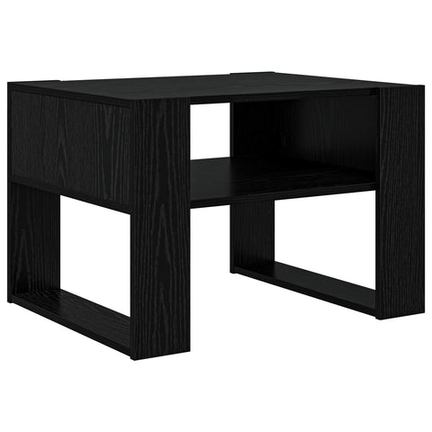 vidaXL Coffee Table Black Oak 66 x 53 x 45 cm Engineered Wood