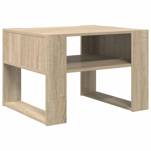 vidaXL Coffee Table Sonoma Oak 66 x 53 x 45 cm Engineered Wood