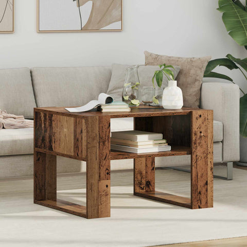 vidaXL Coffee Table Old Wood 66 x 53 x 45 cm Engineered Wood