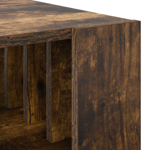 vidaXL Coffee Table Smoked Oak 92 x 49.5 x 45 cm Engineered Wood