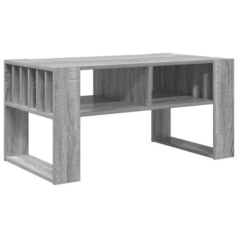vidaXL Coffee Table Grey Sonoma 92 x 49.5 x 45 cm Engineered Wood