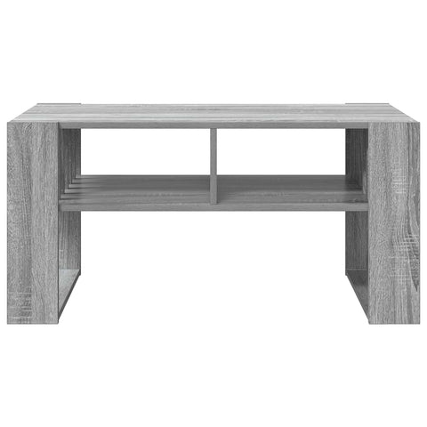vidaXL Coffee Table Grey Sonoma 92 x 49.5 x 45 cm Engineered Wood