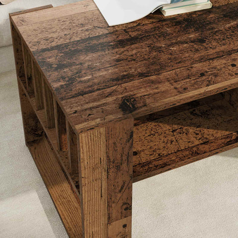vidaXL Coffee Table Old Wood 92 x 49.5 x 45 cm Engineered Wood
