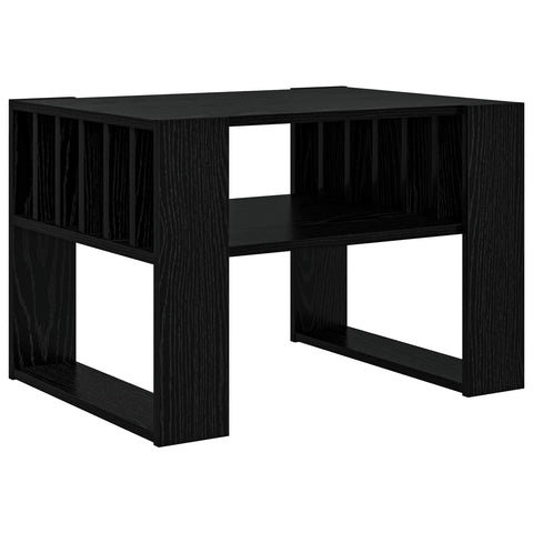vidaXL Coffee Table Black Oak 66 x 49.5 x 45 cm Engineered Wood