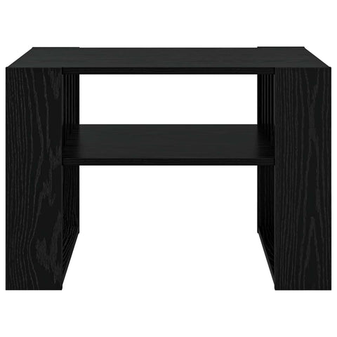 vidaXL Coffee Table Black Oak 66 x 49.5 x 45 cm Engineered Wood