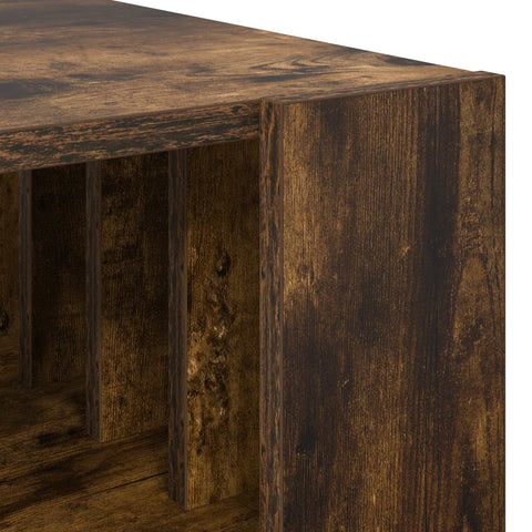 vidaXL Coffee Table Smoked Oak 66 x 49.5 x 45 cm Engineered Wood