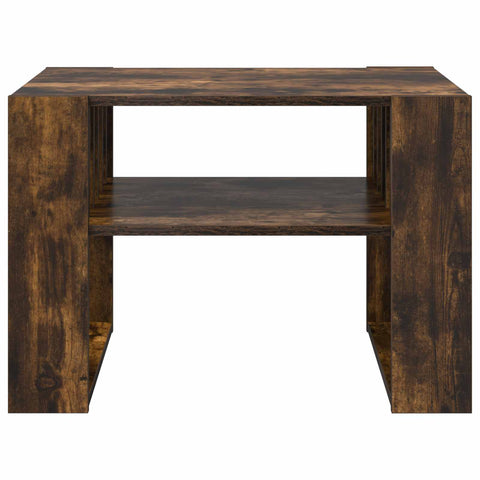 vidaXL Coffee Table Smoked Oak 66 x 49.5 x 45 cm Engineered Wood