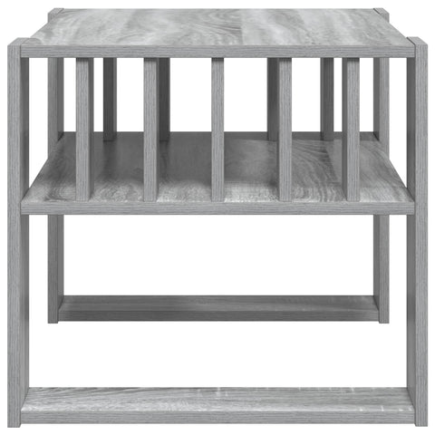 vidaXL Coffee Table Grey Sonoma 66 x 49.5 x 45 cm Engineered Wood