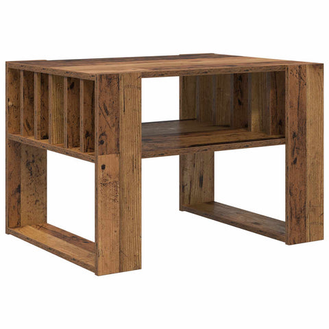 vidaXL Coffee Table Old Wood 66 x 49.5 x 45 cm Engineered Wood