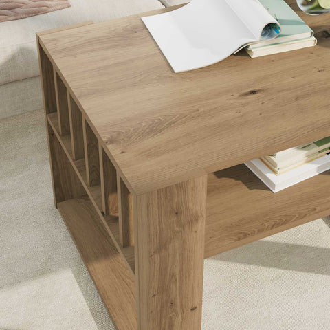 vidaXL Coffee Table Artisan Oak 66 x 49.5 x 45 cm Engineered Wood