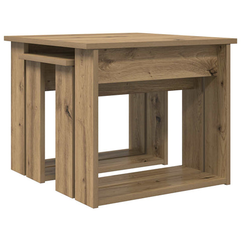 vidaXL Coffee Table Set 2 pcs Artisan Oak Engineered Wood