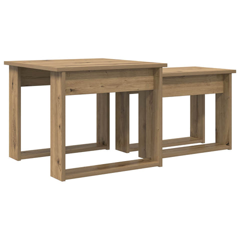 vidaXL Coffee Table Set 2 pcs Artisan Oak Engineered Wood