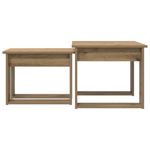 vidaXL Coffee Table Set 2 pcs Artisan Oak Engineered Wood