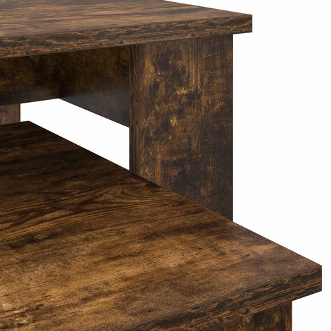 vidaXL Coffee Table Set 2 pcs Smoked Oak Engineered Wood