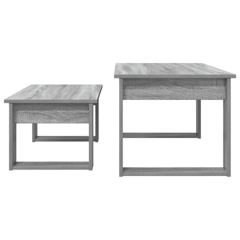 vidaXL Coffee Table Set 2 pcs Grey Sonoma Engineered Wood
