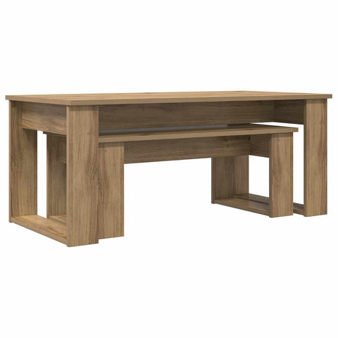 vidaXL Coffee Table Set 2 pcs Artisan Oak Engineered Wood