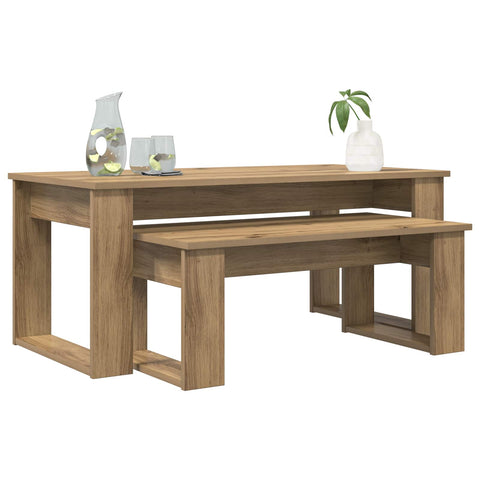 vidaXL Coffee Table Set 2 pcs Artisan Oak Engineered Wood