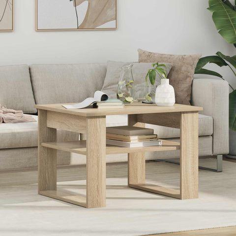 vidaXL Coffee Table Sonoma Oak 64 x 54 x 44 cm Engineered Wood