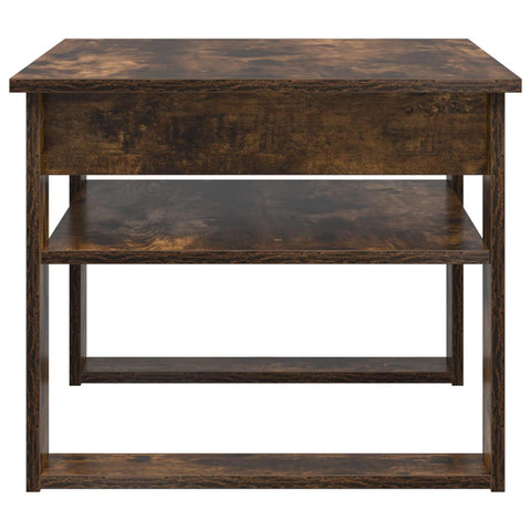vidaXL Coffee Table Smoked Oak 64 x 54 x 44 cm Engineered Wood