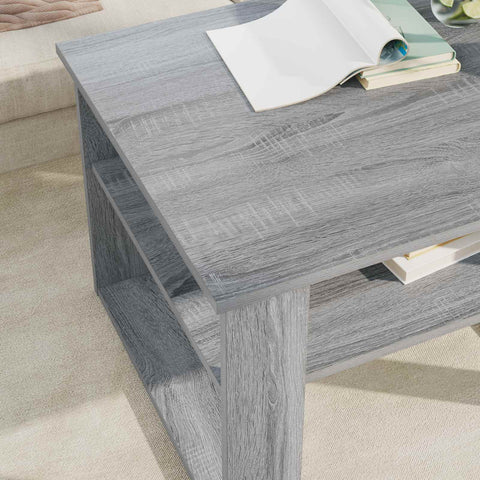 vidaXL Coffee Table Grey Sonoma 64 x 54 x 44 cm Engineered Wood