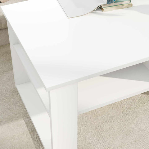 vidaXL Coffee Table with Storage White 96 x 54 x 44 cm Engineered Wood