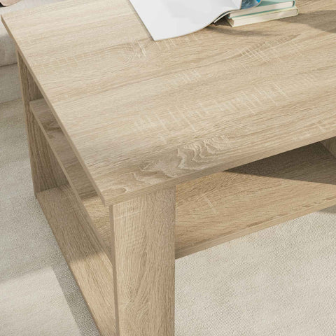 vidaXL Coffee Table Sonoma Oak 96 x 54 x 44 cm Engineered Wood