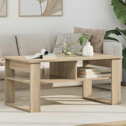 vidaXL Coffee Table Sonoma Oak 96 x 54 x 44 cm Engineered Wood