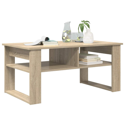 vidaXL Coffee Table Sonoma Oak 96 x 54 x 44 cm Engineered Wood