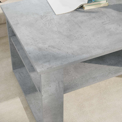vidaXL Coffee Table Concrete Grey 96 x 54 x 44 cm Engineered Wood